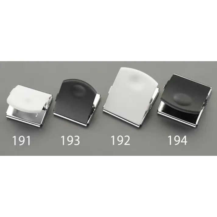 ESCO 40x40mm マグネットクリップ(黒) EA762FG-193 4550061171028(CDC)【別送品】