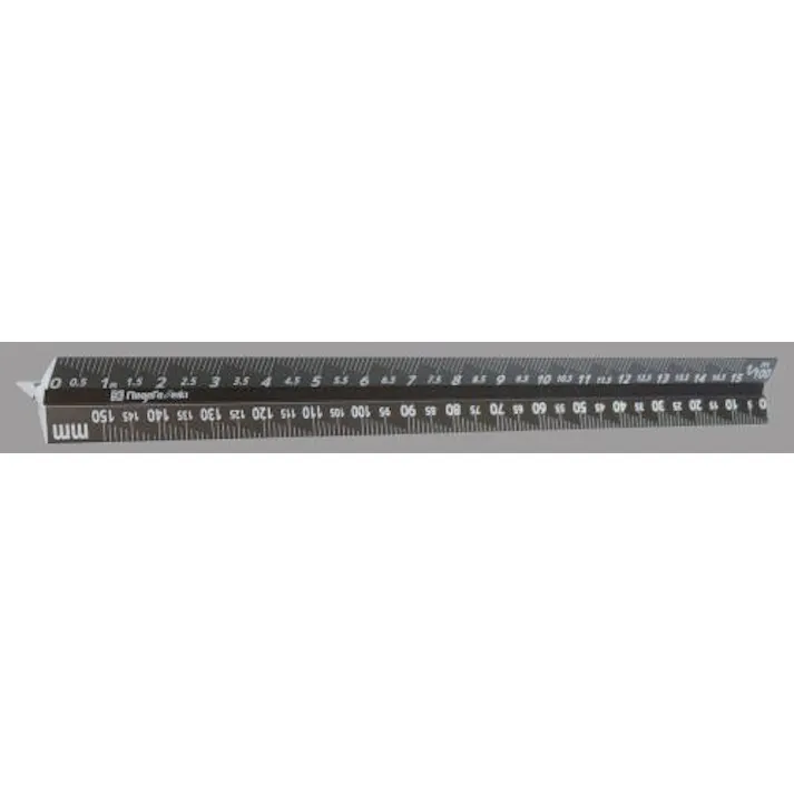 新潟精機 160mm 三角スケール(一般用) EA762AC-21 4550061193525(CDC)【別送品】