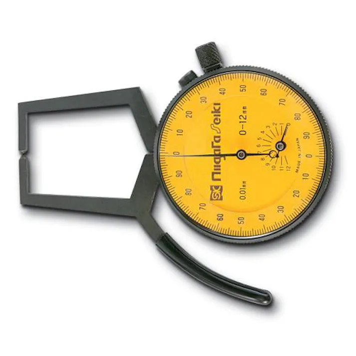新潟精機 0-12mm ダイヤルキャリパゲージ(外測用) EA725AC-30 4550061202005(CDC)【別送品】
