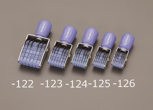 シャチハタ 回転印(欧文6連・ゴシック体) 2号 EA762AF-122 4550061366790【別送品】