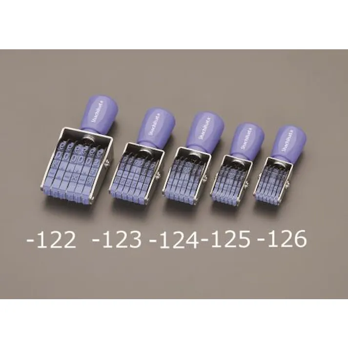 ESCO 5号 回転印(欧文6連) EA762AF-125 4550061366820(CDC)【別送品】