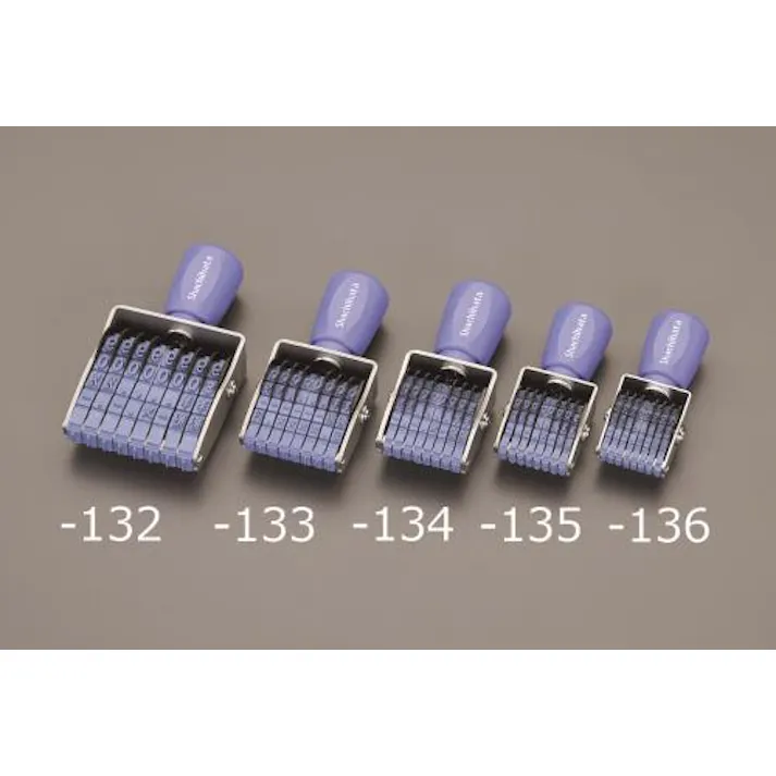 ESCO 2号 回転印(欧文8連) EA762AF-132 4550061366844(CDC)【別送品】