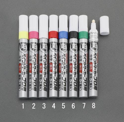 サクラクレパス 油性ペイントマーカー(工業用) [銀/中字] EA765MV-8 4550061371381【別送品】