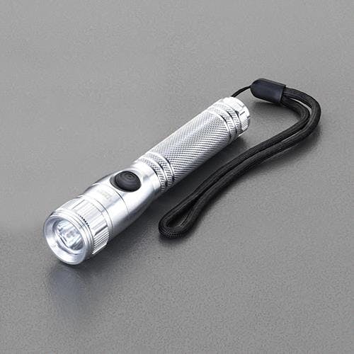 フラッシュライト/LED(シルバー) [単3x1本] EA758RK-2A 4550061460290【別送品】