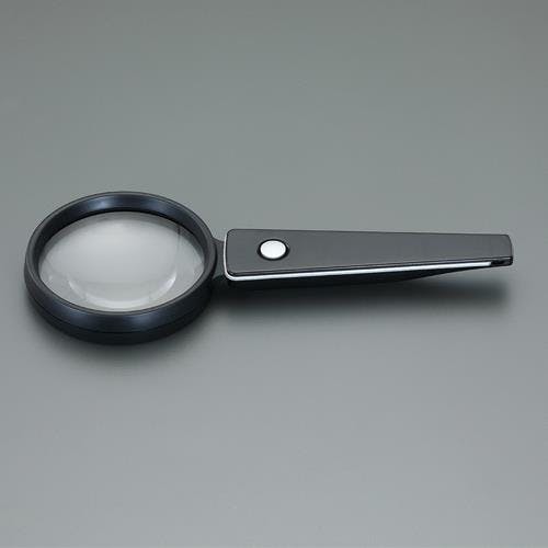 池田レンズ工業 ハンドルーペ(LEDライト付) x2.5/75mm EA756FC-7 4550061487693【別送品】