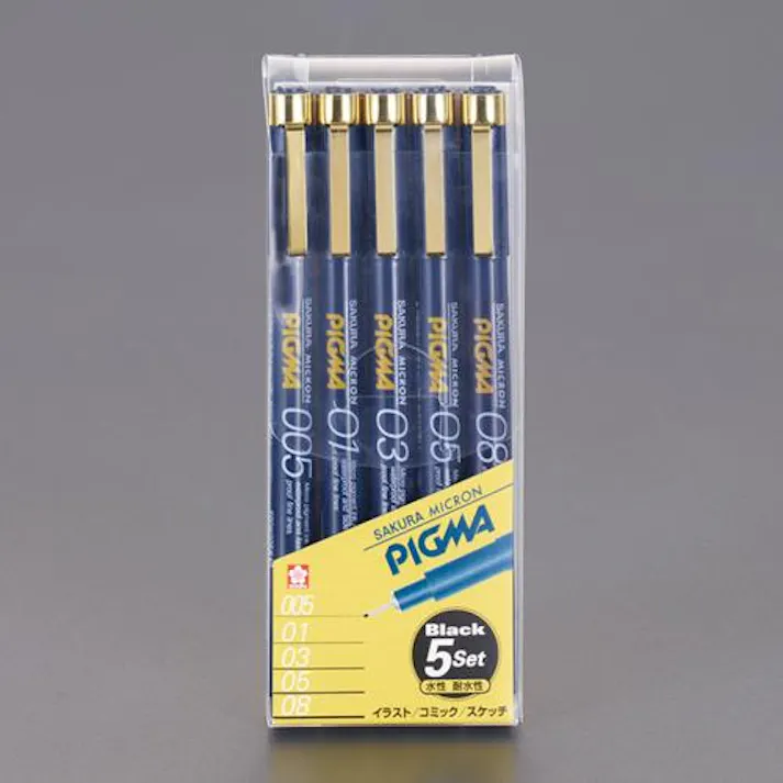 サクラクレパス 水性製図用マーカーセット(耐水/耐光性) 5本組 EA765MV-209 4550061490105【別送品】