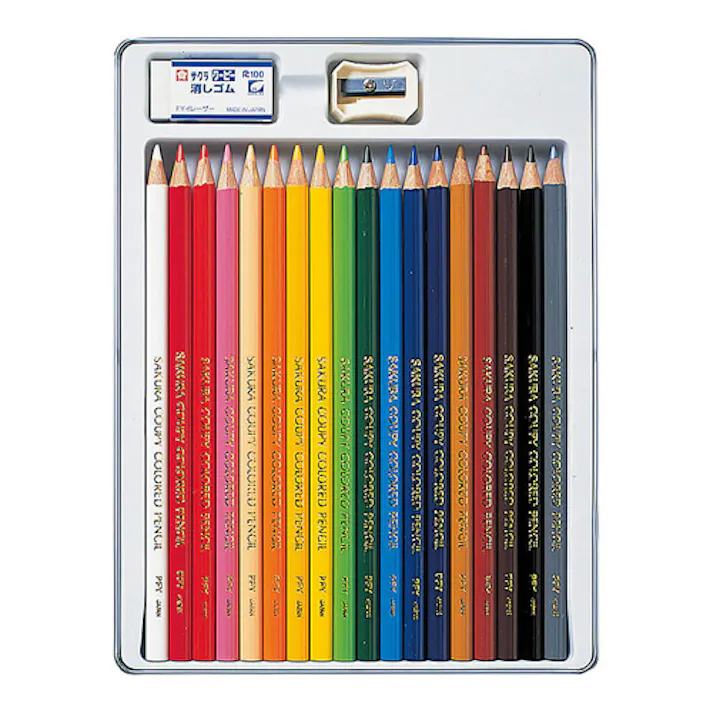 サクラクレパス 18色 プラスチック色鉛筆セット EA765MV-251 4550061490129(CDC)【別送品】