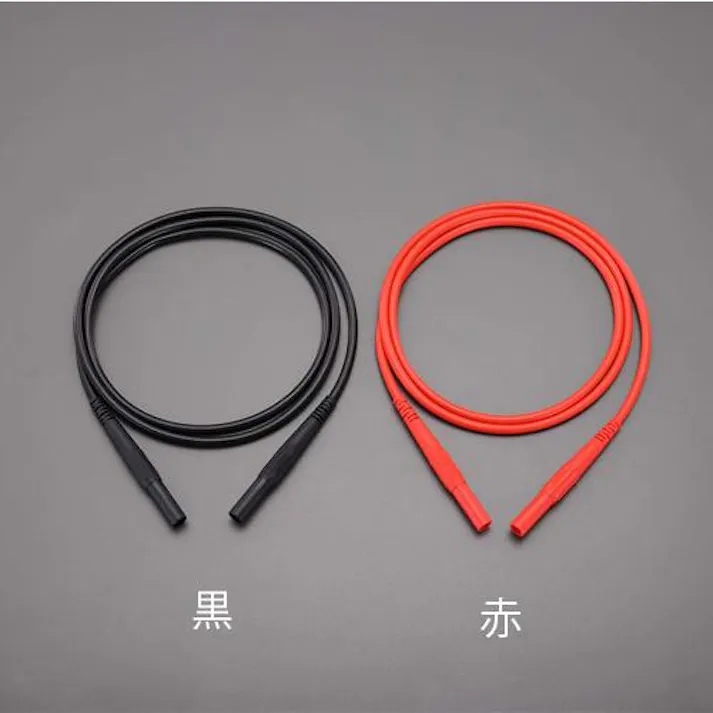 ESCO 1000mm テストリード 黒 EA707NC-21 4550061498101(CDC)【別送品】