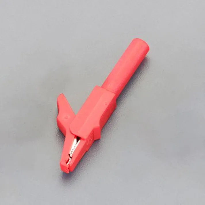 ESCO ワニ口クリップ(赤) EA707NC-52 4550061498538(CDC)【別送品】