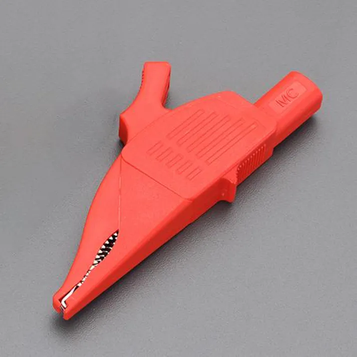 ワニ口クリップ (大口径/赤) EA707NC-77 4550061498811【別送品】