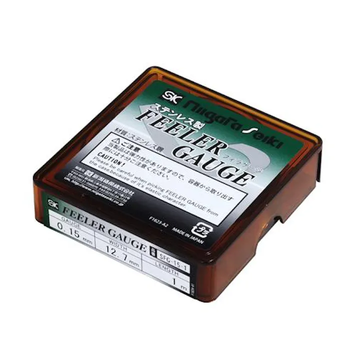 新潟精機 フィラゲージ(ステンレス製) 0.15mm/12.7mmx1m EA725RH-15 4550061536353【別送品】