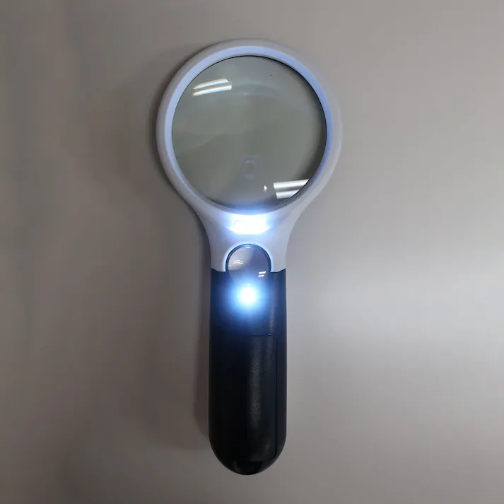 ルーペ(LEDライト付) x3.5/x12.0/φ60mm EA756MH-1 4550061576861【別送品】