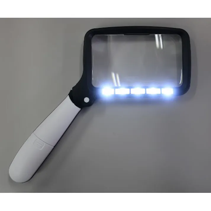 ルーペ(LEDライト付・折畳式) x2.0/105x60mm EA756MH-12 4550061576908【別送品】