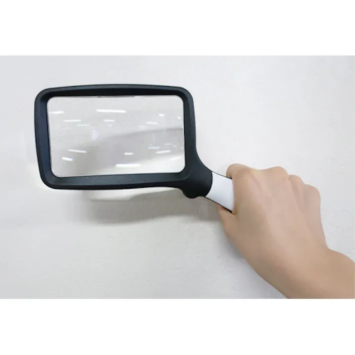 ルーペ(LEDライト付・折畳式) x2.0/105x60mm EA756MH-12 4550061576908【別送品】