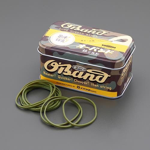 輪ゴム(OD色) 60x2mm/30g EA762FD-21 4550061588277【別送品】