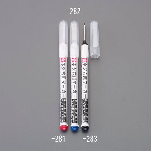 サクラクレパス 油性マーカー(ネジ穴用) [赤/細長] EA765MV-281