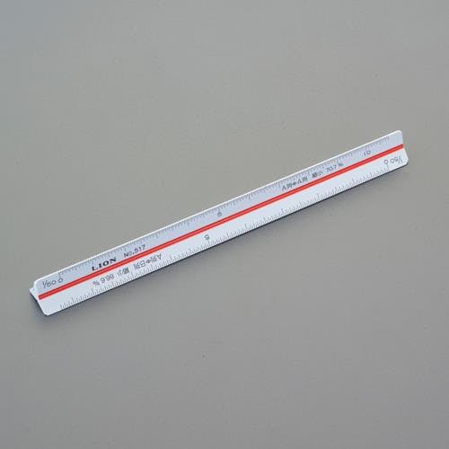 ライオン事務器(LION) 三角スケール(縮小コピー用) 150mm EA762AC-5 4550061686454【別送品】