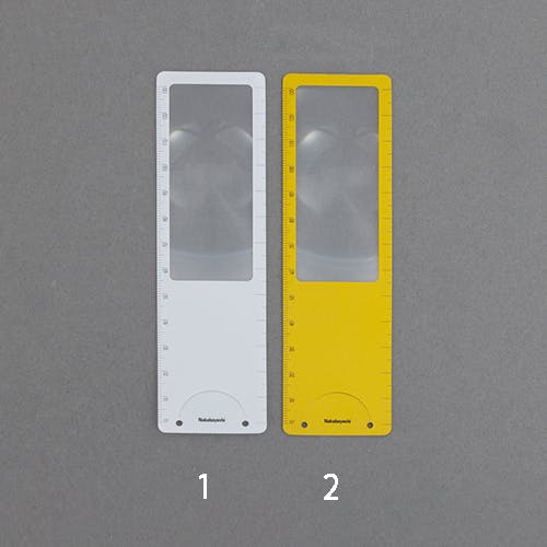 ナカバヤシ ルーペしおり定規(ホワイト) 48x163mm EA762GG-1