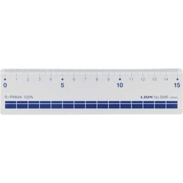 ライオン事務器(LION) 定規 15cm EA720YG-4 4550061695265【別送品】
