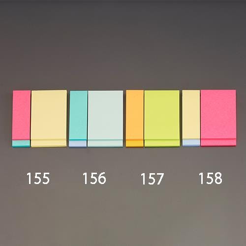 3M 強粘着メモ(30枚x4個/3色) 75x50mm/75x25mm EA762GA-158 4550061712450【別送品】