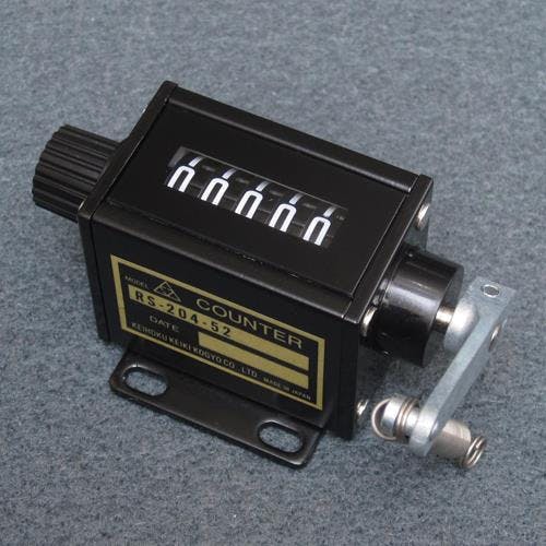 京北計器工業 ラチェット式カウンター(右ハンドル/トップカミング) [5桁] EA714CA-12 4550061736944【別送品】