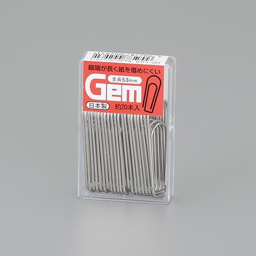 ゼムクリップ(20本) [ジャイアント/53mm] EA762FA-38 4550061743096【別送品】