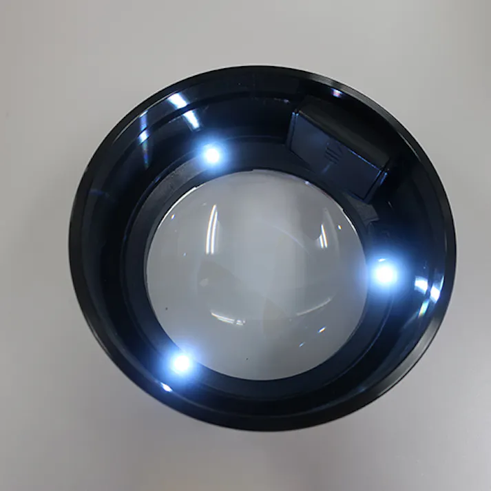 デスクトップルーペ(LEDライト付) x2.5/70mm EA756BD-5 4550061757321【別送品】