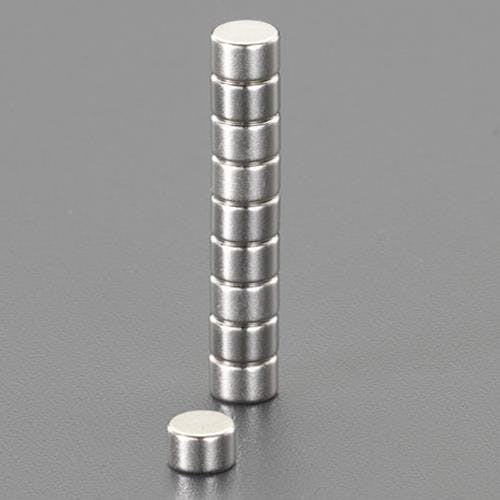 超強力マグネット(10個) φ10x2mm EA781EK-51 4550061776087【別送品】