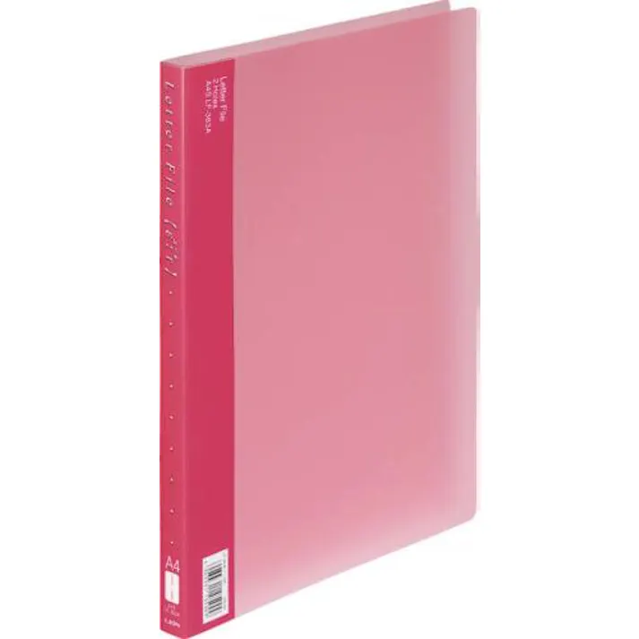ライオン事務器(LION) レターファイル(120枚/ピンク) A4/S型 EA762CF-46 4550061776704【別送品】