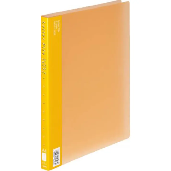 ライオン事務器(LION) A4/S型 レターファイル(120枚/オレンジ) EA762CF-47 4550061776711(CDC)【別送品】