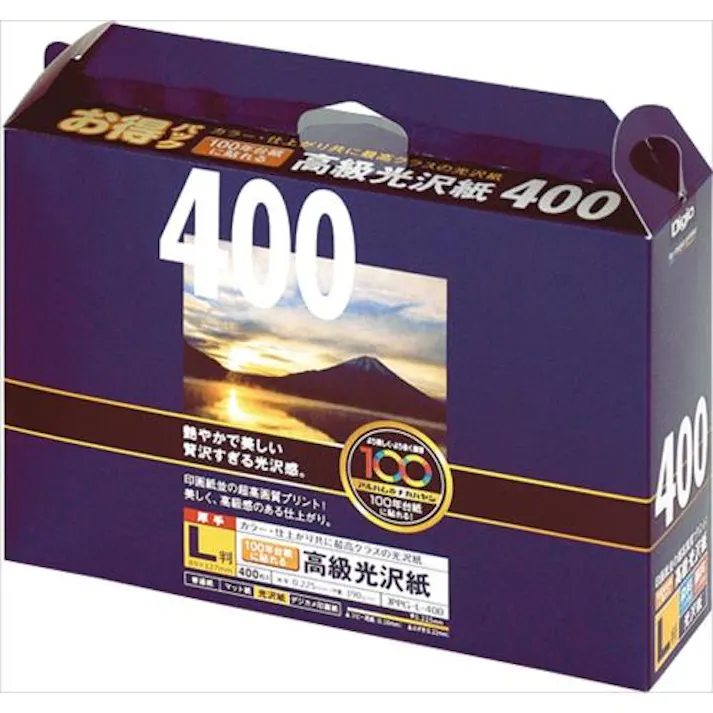 ナカバヤシ L判 インクジェット光沢紙(400枚) EA759XA-126 4550061783542(CDC)【別送品】