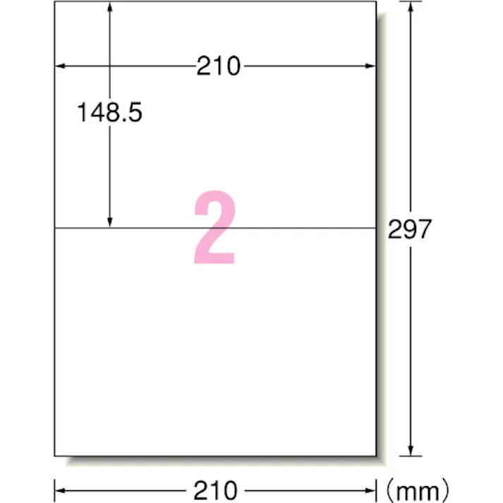 エーワン(A-one) プリンターラベル(20枚) A4判/2面 210x148.5mm EA759XE-134 4550061793121【別送品】