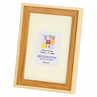 ナカバヤシ フォトフレーム(ライトブラウン) L/チェキ判 EA761LP-151 4550061799802【別送品】