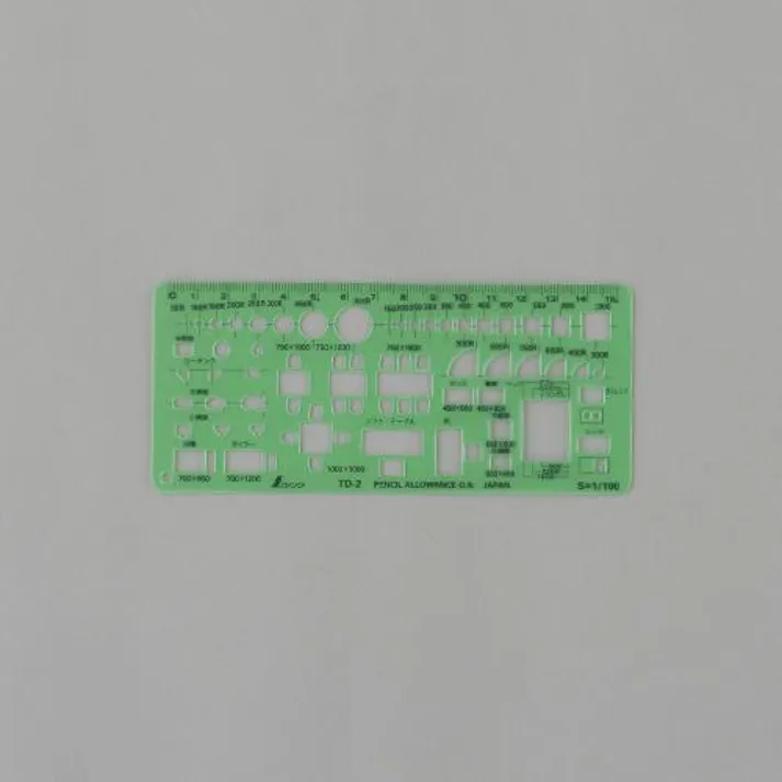 シンワ測定 70x160mm 家具記号定規 EA736MB-31 4550061805190(CDC)【別送品】