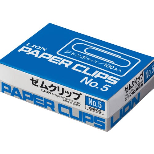 [専用出品]ガイム ライオン事務器(LION) ゼムクリップ(100本) [超特大/50mm] EA762FA-10