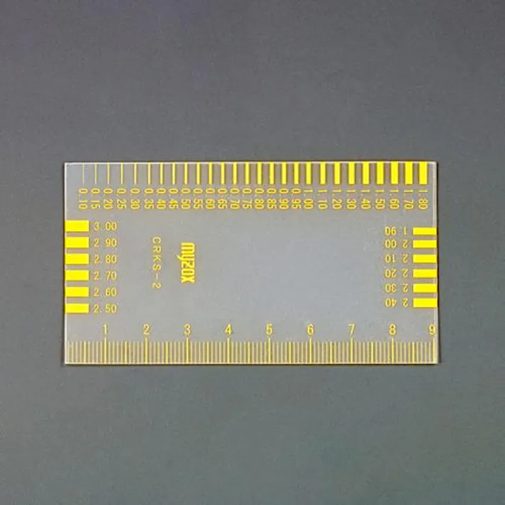 マイゾックス(myzox) 0.1- 3.0mm クラックスケール(黄目盛) EA725VA-21 4550061828588(CDC)【別送品】