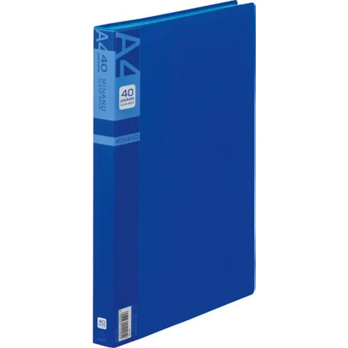 ライオン事務器(LION) A4/S型 クリアーブック(40枚/青) EA762CC-72 4550061839850(CDC)【別送品】