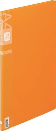 ライオン事務器(LION) クリアーブック(10枚/橙) A4/S型 EA762CC-64 4550061840443【別送品】