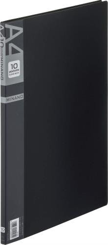 ライオン事務器(LION) クリアーブック(10枚/黒) A4/S型 EA762CC-65 4550061840474【別送品】