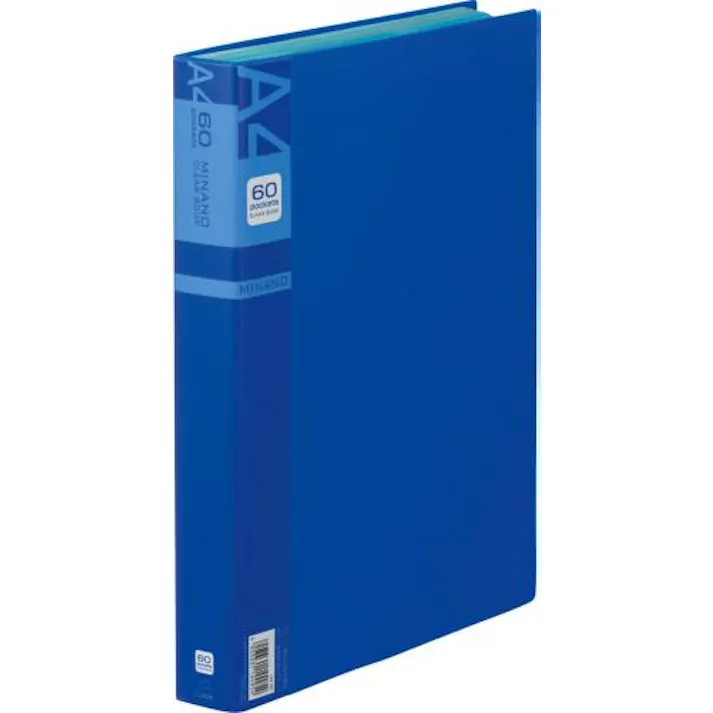ライオン事務器(LION) A4/S型 クリアーブック(60枚/青) EA762CC-76 4550061840993(CDC)【別送品】