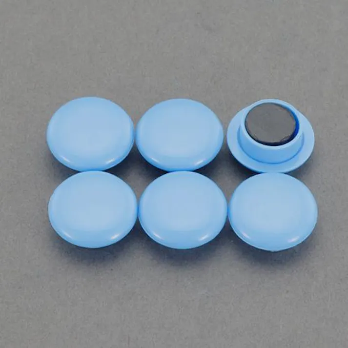 ナカバヤシ φ20mm マグネット(ブルー/6個) EA762FG-751 4550061844755(CDC)【別送品】