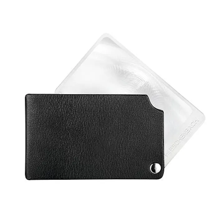 エッシェンバッハ光学 ポケットルーペ(角型/ブラック) x2.5/48x74mm EA756B-93 4550061881972【別送品】