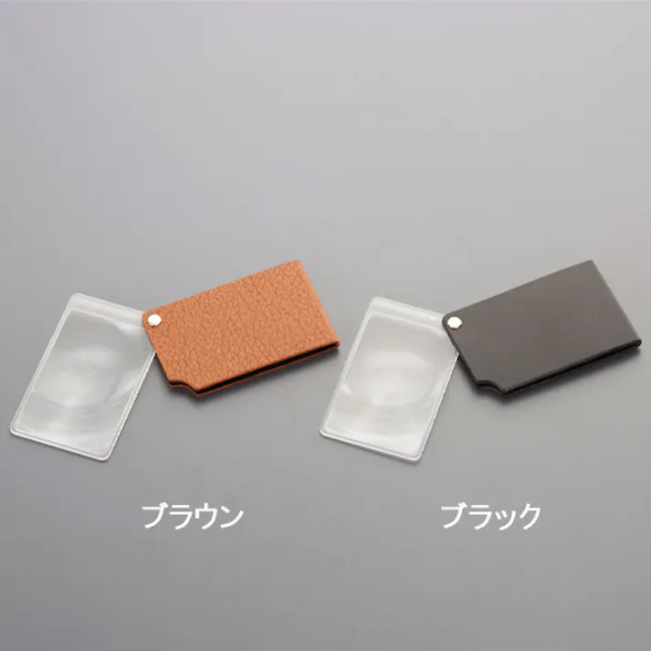 エッシェンバッハ光学 ポケットルーペ(角型/ブラック) x2.5/48x74mm EA756B-93 4550061881972【別送品】