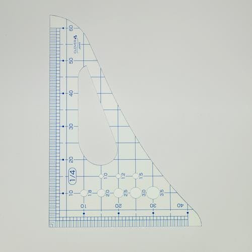 クロバー(Clover) 1/4 縮尺定規 EA720YG-87 4550061884928【別送品】