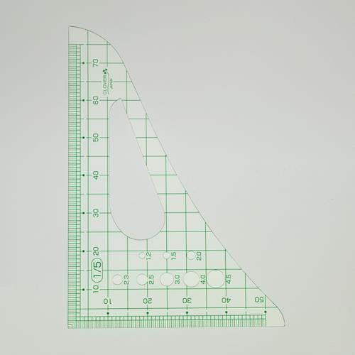 クロバー(Clover) 1/5 縮尺定規 EA720YG-88 4550061884935【別送品】