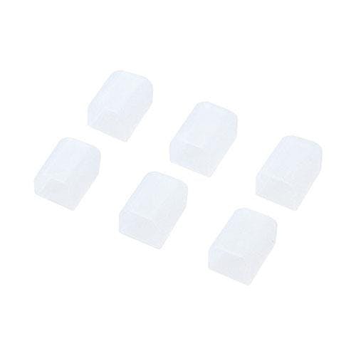 サンワサプライ 保護カバー(6個) USBコネクタ用 EA764BK-64 4550061959930【別送品】