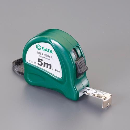 SATA メジャー(ストッパー付) 19mmx5.0m EA720KF-3 4550061969045【別送品】