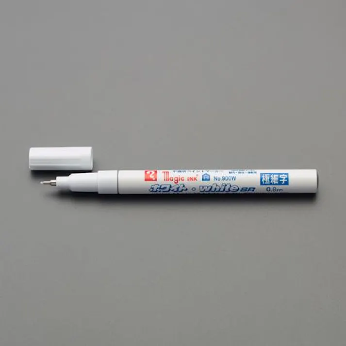 ESCO 白/極細 マジックインキ EA765MJ-240 4550061971772(CDC)【別送品】