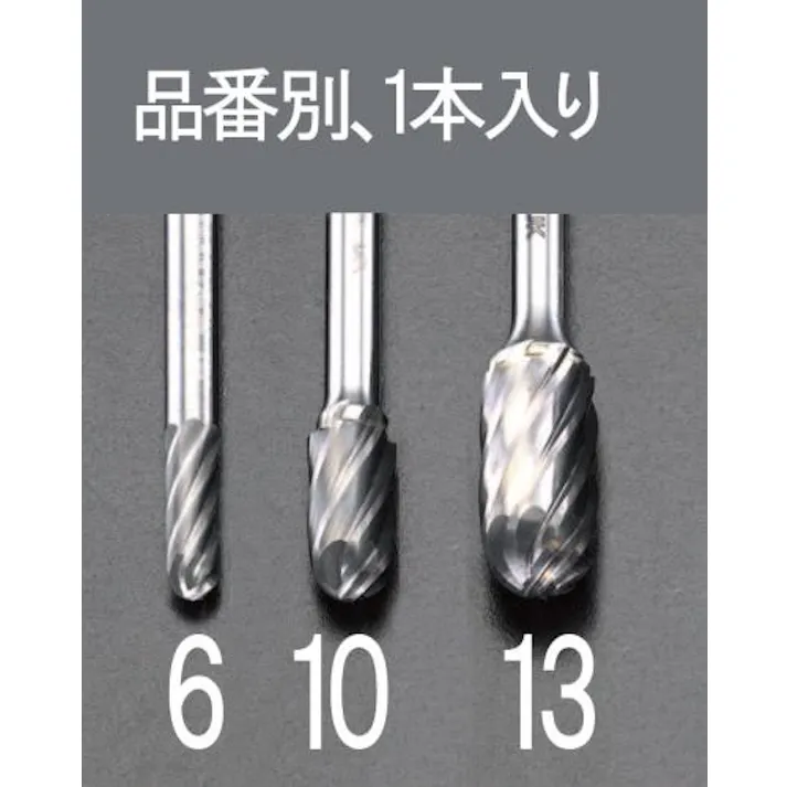 ESCO 6 x19mm/ 6mm軸 超硬カッター(アルミ用) EA819JZ-6 4518340073357(CDC)【別送品】