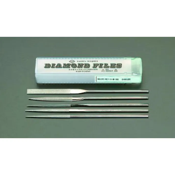 ESCO 140mm/#150 ダイヤモンドヤスリ(精密・5種・5本組) EA826NA-10 4518340087156(CDC)【別送品】